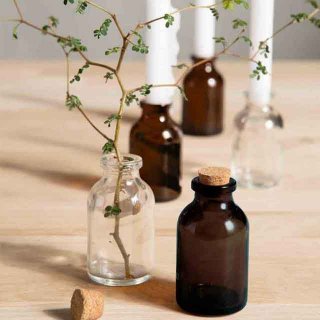 Glassflasker med kork