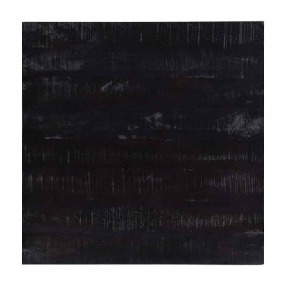 Bordplate i svartmalt mangotre, 70 x 70 cm