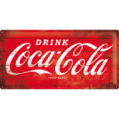 Coca-Cola-skilt «Drink» 25 x 50 cm