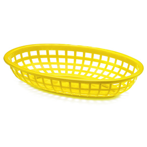 Serveringskurv, gul (dinerbasket)