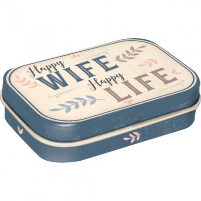Pillerask «happy wife, happy life» – med myntepastiller