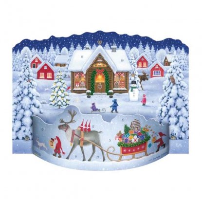 Gammeldags 3D-adventskalender: Nissens bakeri
