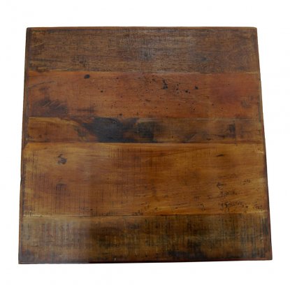 Amadeus bordplate i gjenvunnet tre, 70 x 70 cm