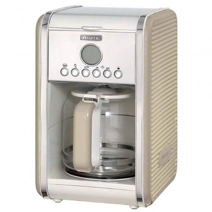 Ariete vintage kaffetrakter i retrostil, beige