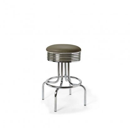 Diner barstol retro 66 cm utan rygg army
