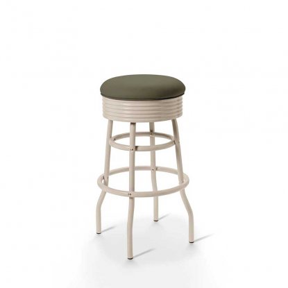 Diner barstol Creme vintage utan rygg army