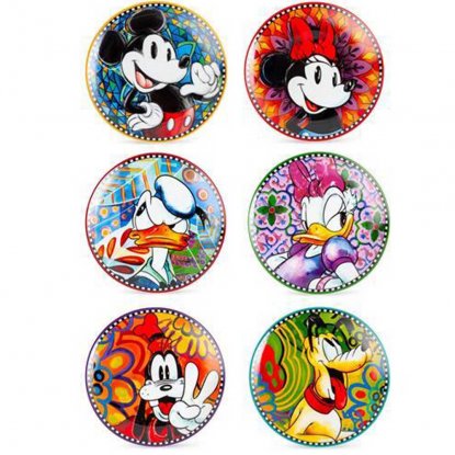 Disney tallerkener, 6-pakning, Ø 19 cm - Home