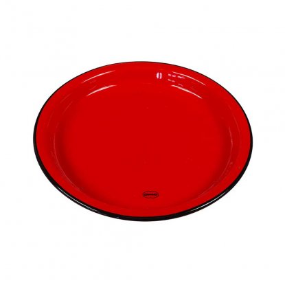 Retro-tallerken Cabanaz 22 cm – Rød