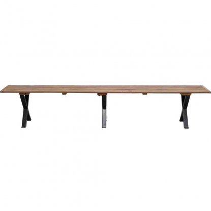 Poovar-benk i gjenvunnet tre, 250 cm, Trademark Living