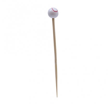 Spisepinner / Hamburgerpinner Baseball 100 stk