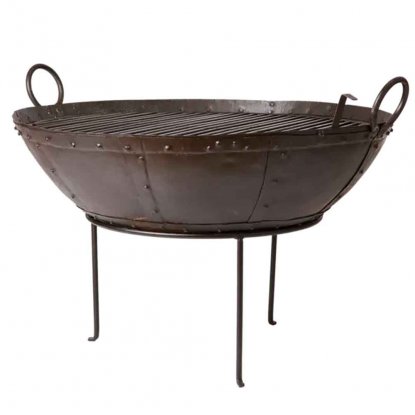 GRILL Ildkurv Ø 85 cm Brun