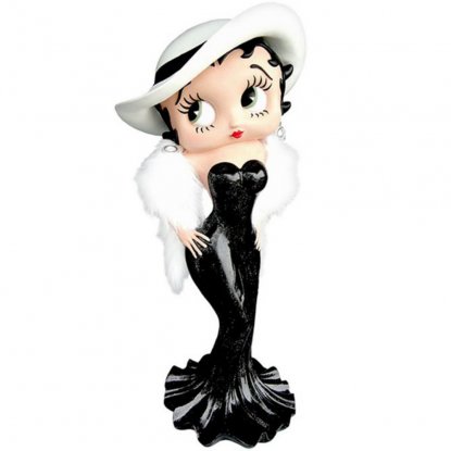 Betty Boop-statuett «Madam Svart», 98 cm