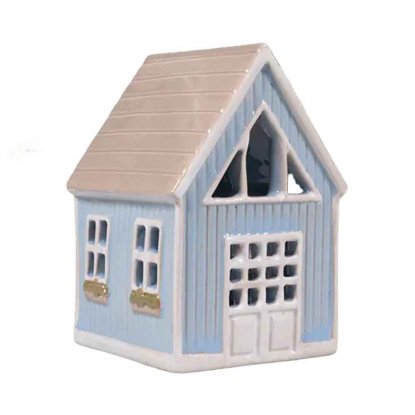 Keramikkhus Blå mini 10 cm