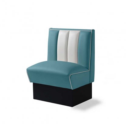 Diner-sittebås – retro-sofa, endeelement 70 cm