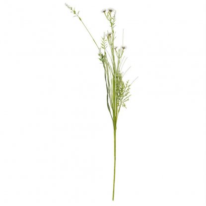 Blomsterkvist med hvite og gule blomster