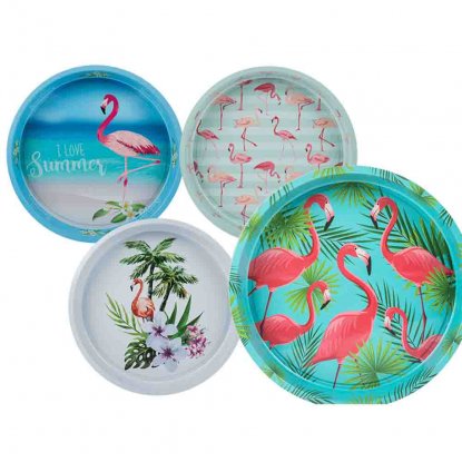 Plateskive i flamingo