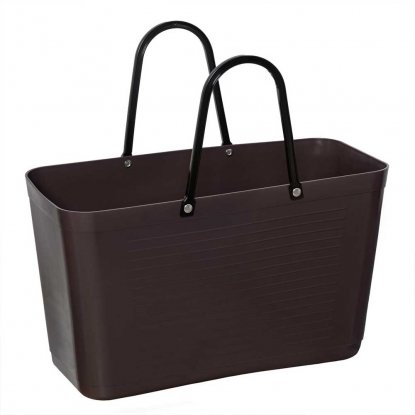 Hinza-veske, stor, brun – Green Plastic