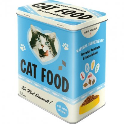 Kattematboks – turkis, 3 liter