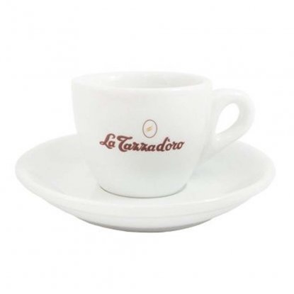 La tazza cappuccino-kopp, 6-pakning med fat