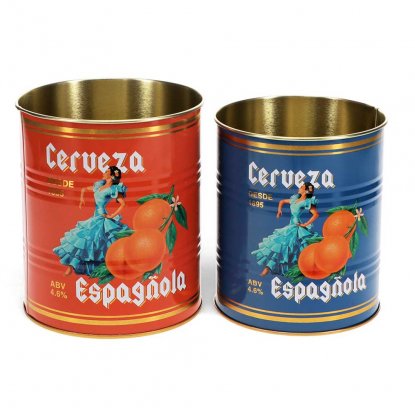 Krukke / blikkboks, 2-pakning Cerveza Española