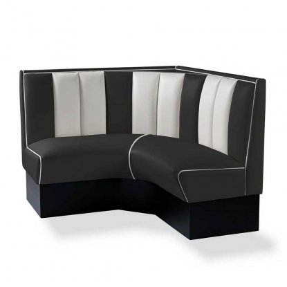 Diner-sittegruppe – retro-sofa 120 cm, hjørne