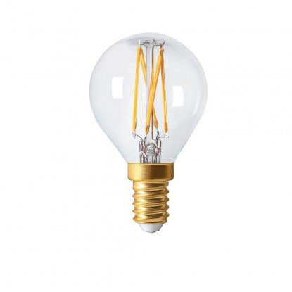 Lyskilde Elect Led Filament Kule, klar, Ø 4,5 cm, E14