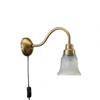 Emmi vegglampe, antikmessing, 34 cm – Pr Home