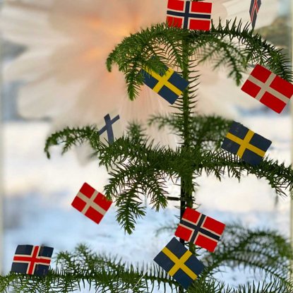 Flagggirlande Norden
