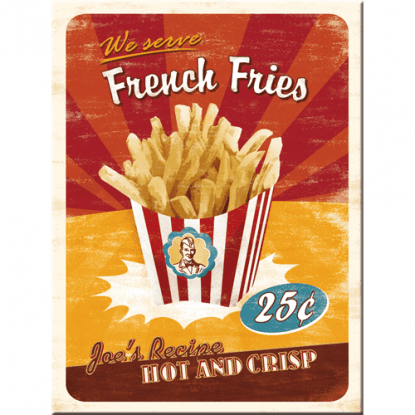 Magnetiske pommes frites 6 x 8 cm