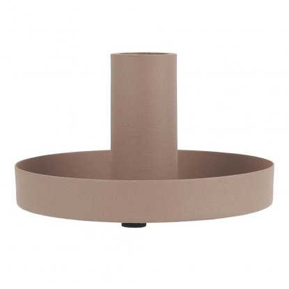 Industriell lysestake, gammelrosa, Ø 11 cm