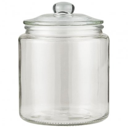 Glasskrukke med glasslokk, 4 liter