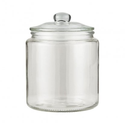 Glasskrukke med glasslokk, 900 ml