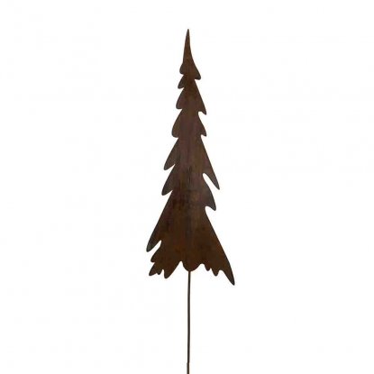 Strikk juletre i metall, 18 cm