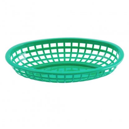 Serveringskurv, grønn (dinerbasket)