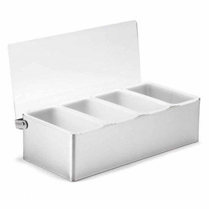 Preppbox med 4 rom og lokk
