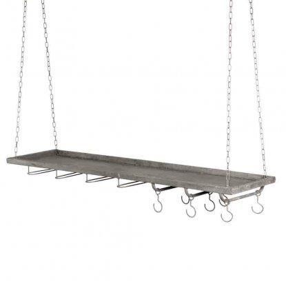 Hengende hylle med S-kroker, 100 cm