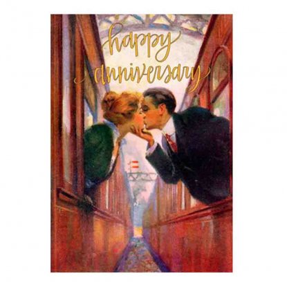 «Happy Anniversary»-kort, dobbelt