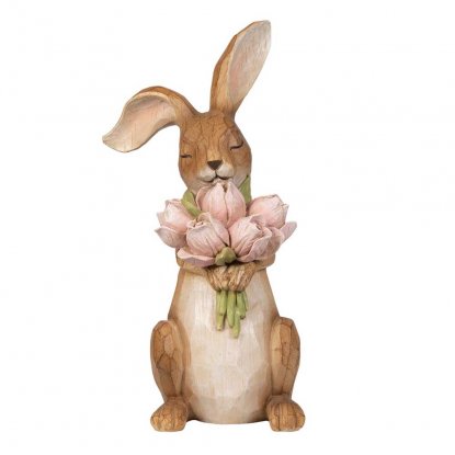 Hare Lilly med blomster