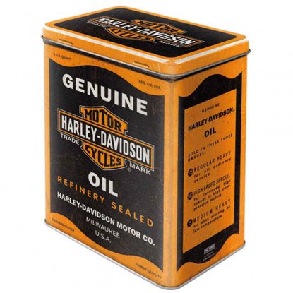 Metallboks i retrostil, Harley Davidson, 3 liter