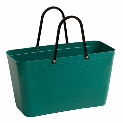 Hinza-veske, stor, mørkegrønn – Green Plastic
