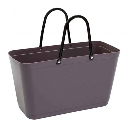 Hinza stor veske i fargen Plommon – Green Plastic