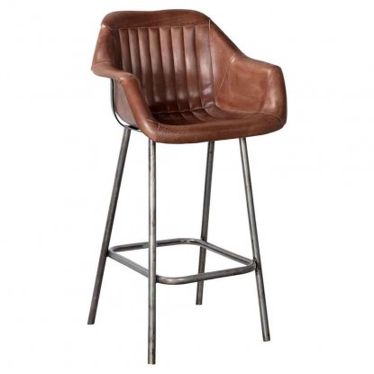 Barstol Icon med skinnsete fra Trademark Living