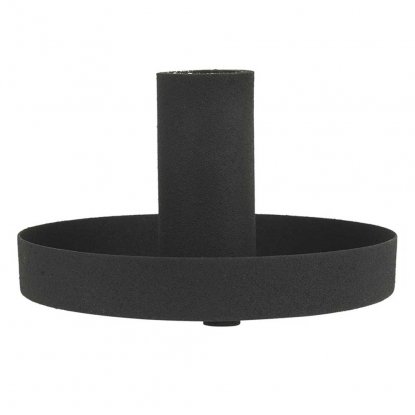 Industriell lysestake, svart, Ø 11 cm