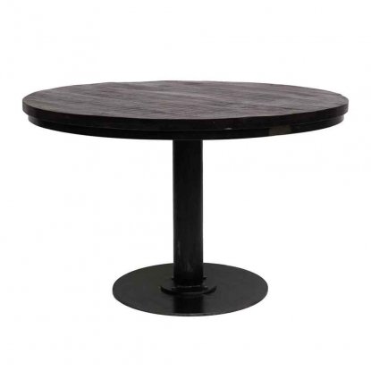 Svart, rundt spisebord «Jack», 120 cm, Trademark Living