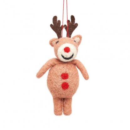 Julepynte til juletreet – hengende Rudolf