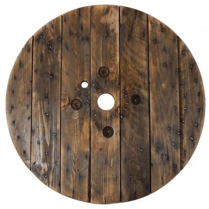 Bordplate av kabeltrommel, Ø 95 cm