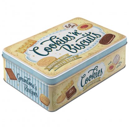 Flat metallboks «Cookies and Biscuits»