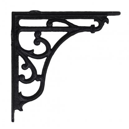 Konsoll «Sirlig», svart jern, 24 cm