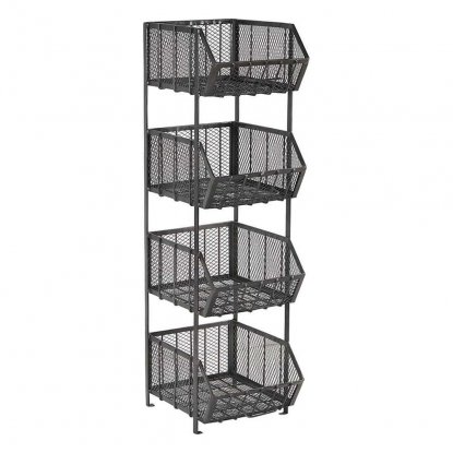 Mesa metallhylle med 4 hyller - Trademark Living