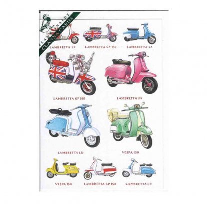 Kort, dobbel Vespa